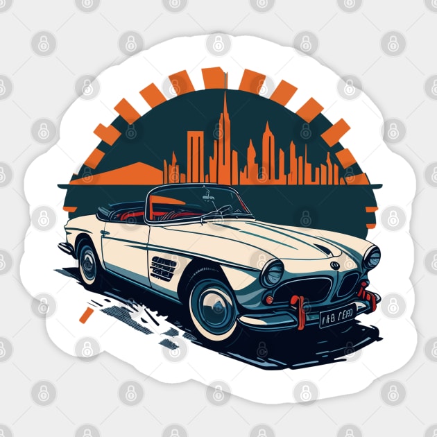 BMW 507 classic cars Sticker by remixer2020